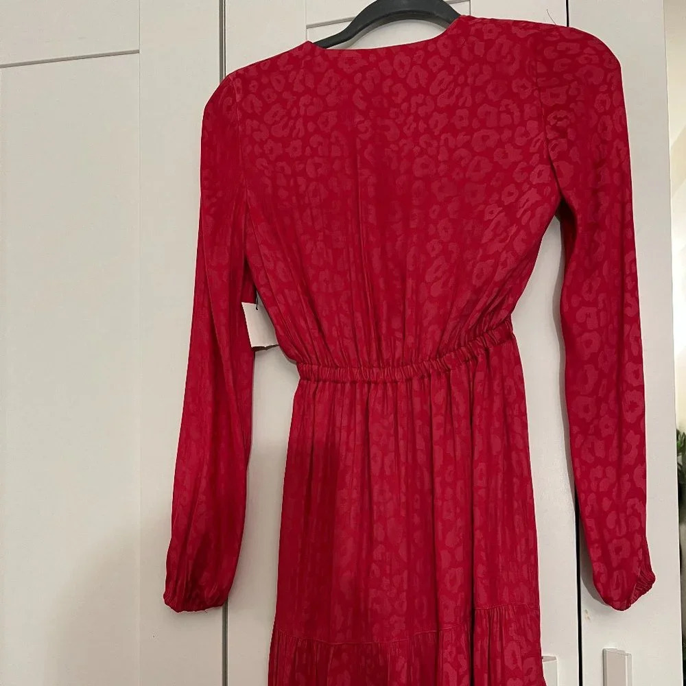 BAR III Pretty in Pink Paint Flare Dress XXS - Picture 3 of 6